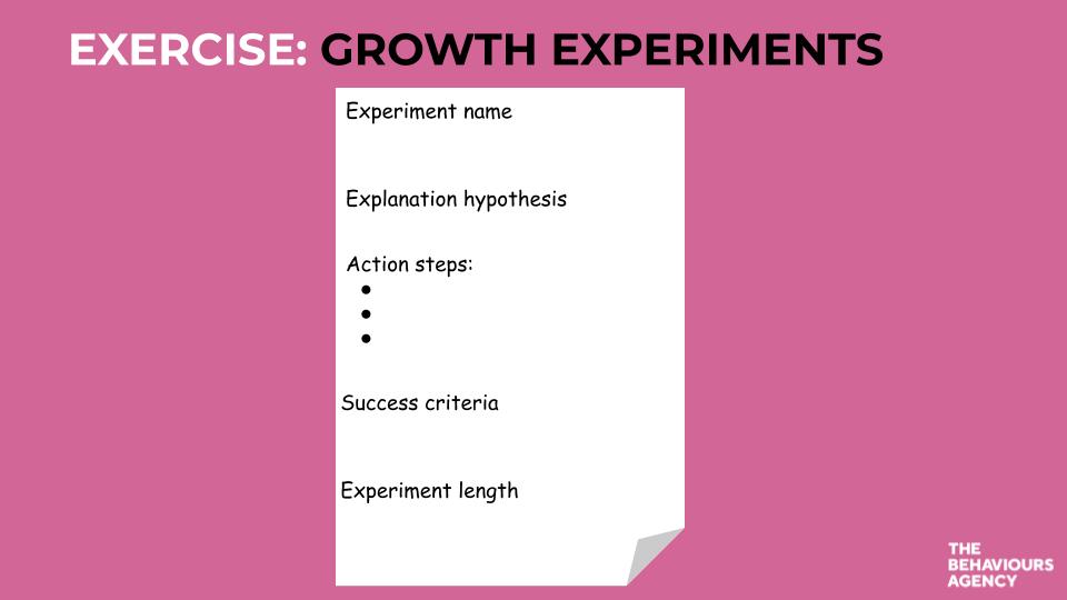 Growth experiments template