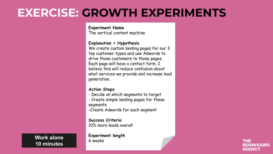 Growth experiments template2